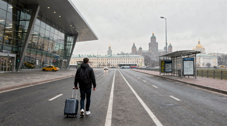 Как добраться из аэропорта Пулково в центр Санкт-Петербурга